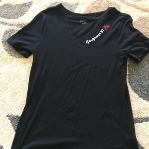 Cotton shirt with a open chest